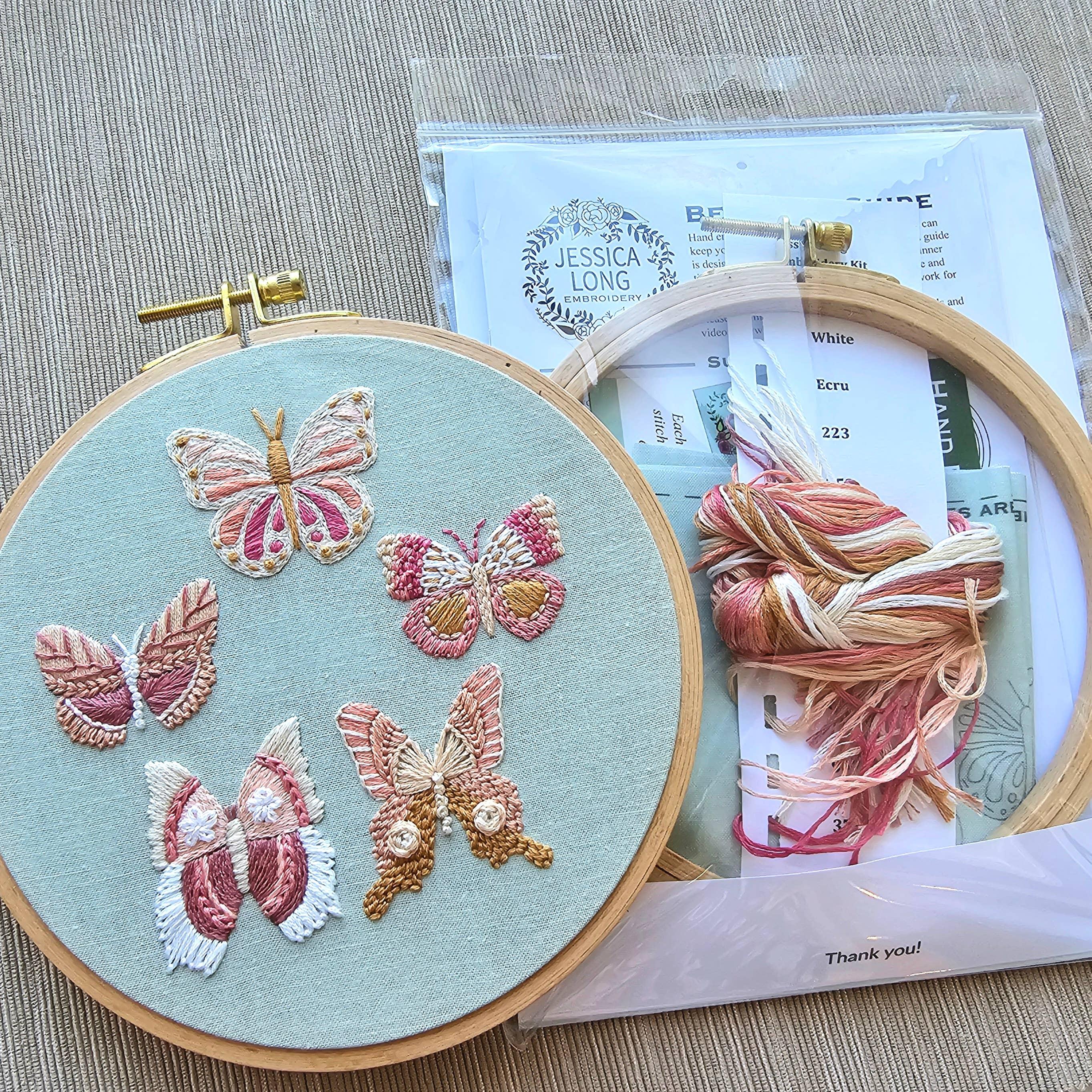 Butterfly Sampler Embroidery Kit