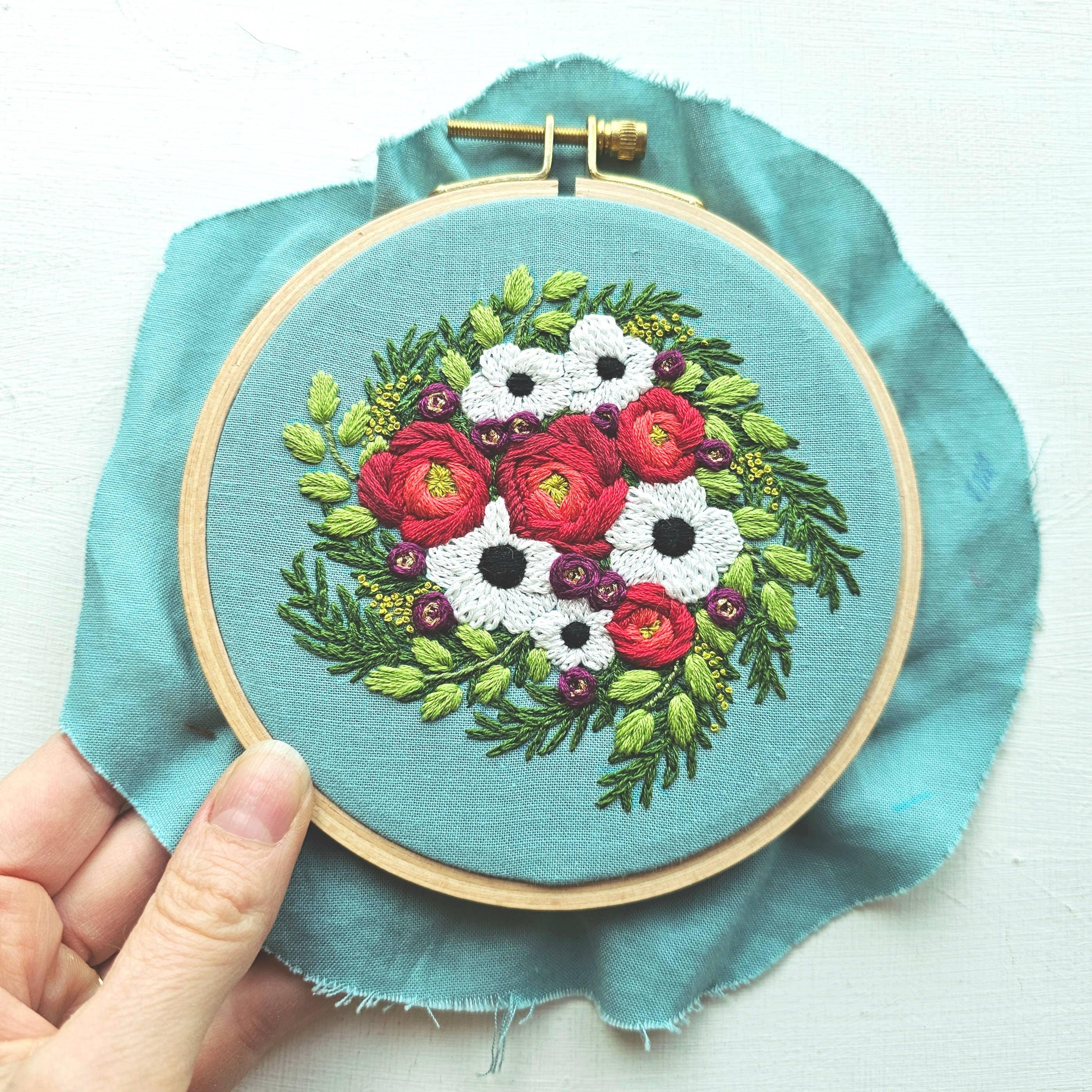 Festive Flora Holiday Embroidery Kit
