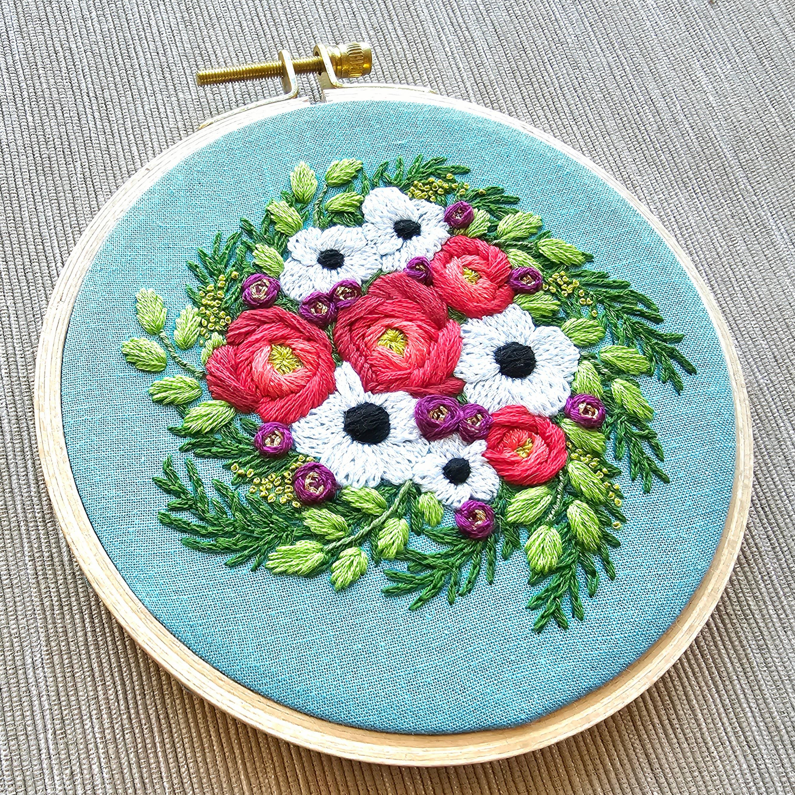 Festive Flora Holiday Embroidery Kit
