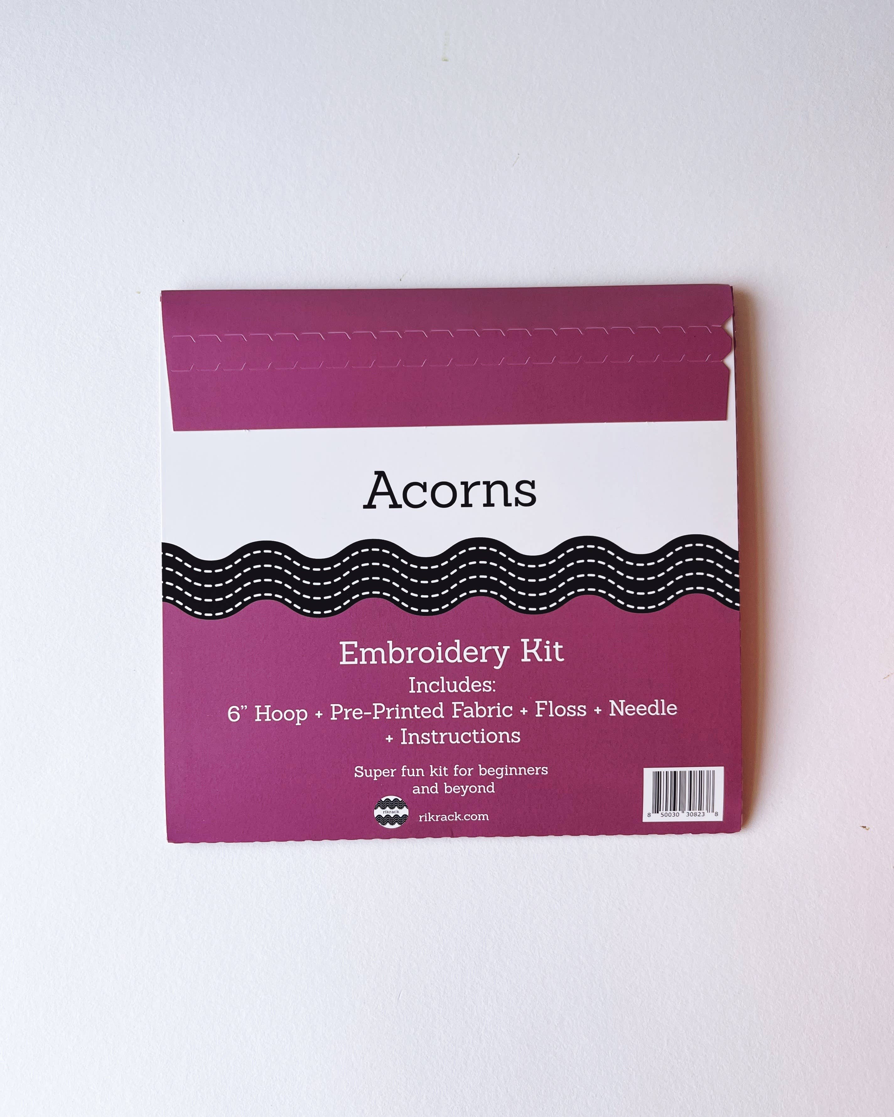 Acorns Embroidery Kit - Handcraft Harbor