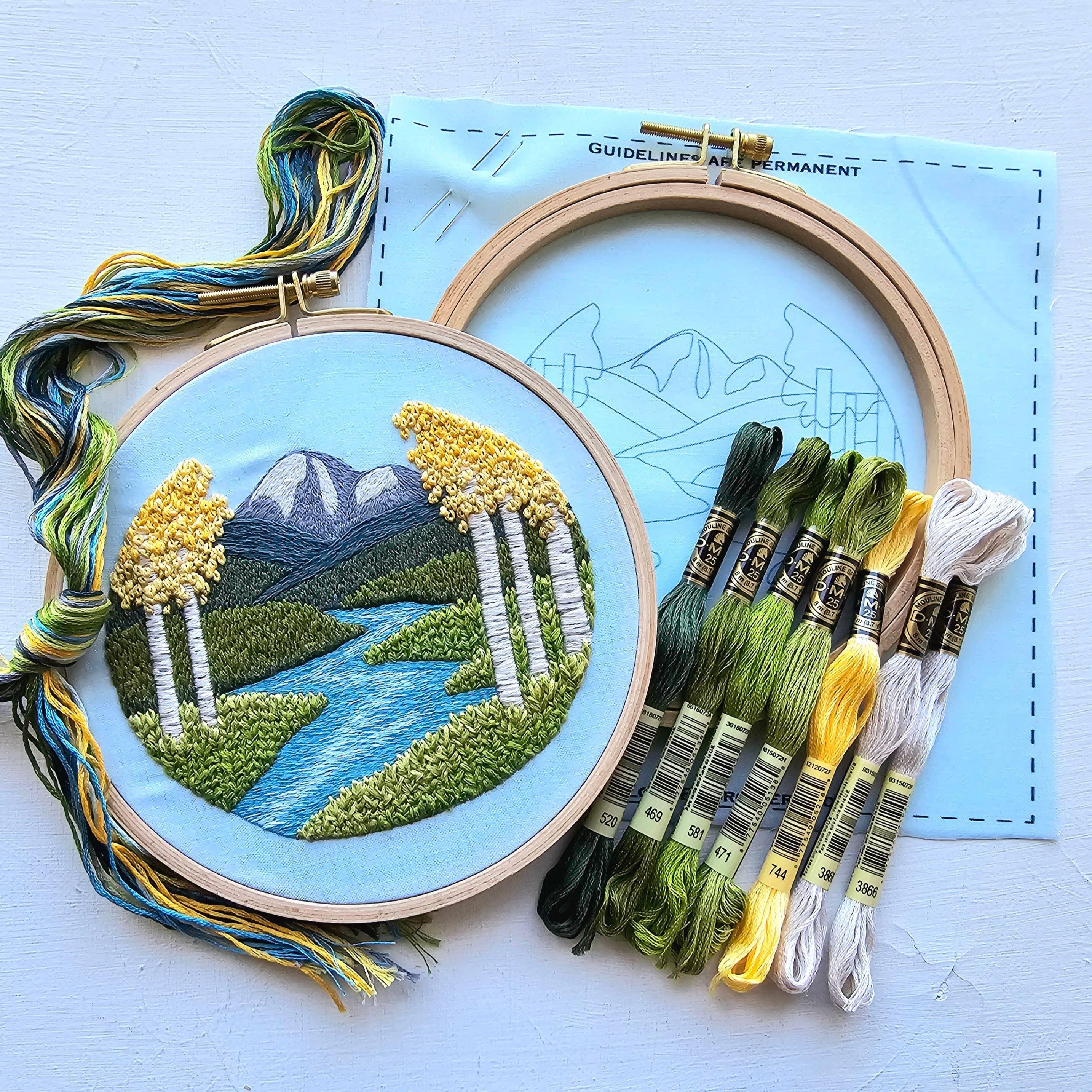 Aspen Vista Landscape Embroidery Kit