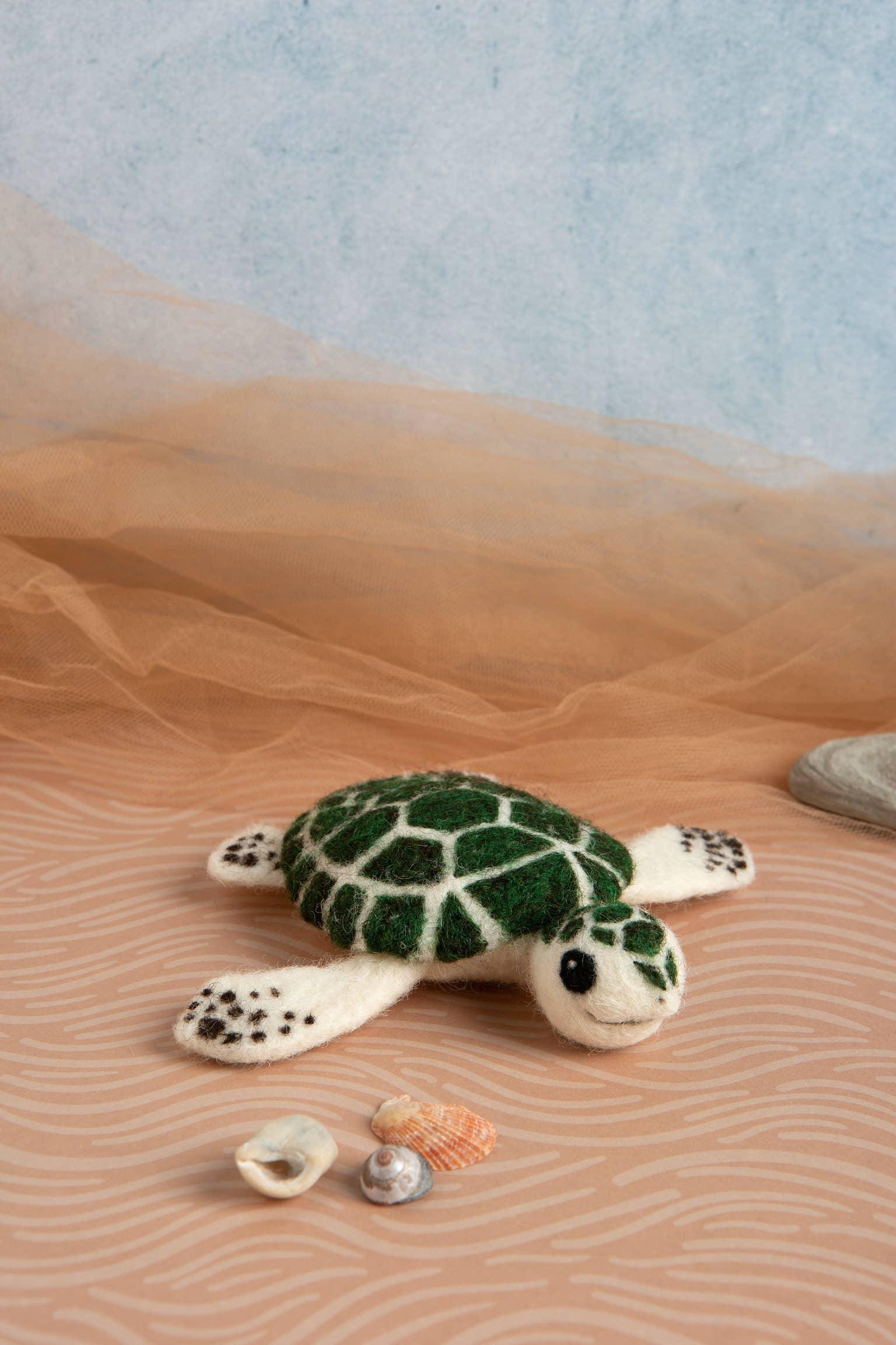 Baby Sea Turtle Mini Needle Felting Kit - Handcraft Harbor