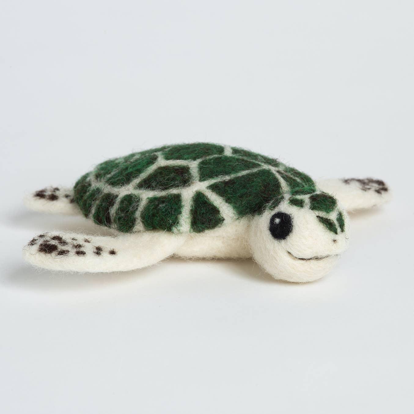 Baby Sea Turtle Mini Needle Felting Kit - Handcraft Harbor