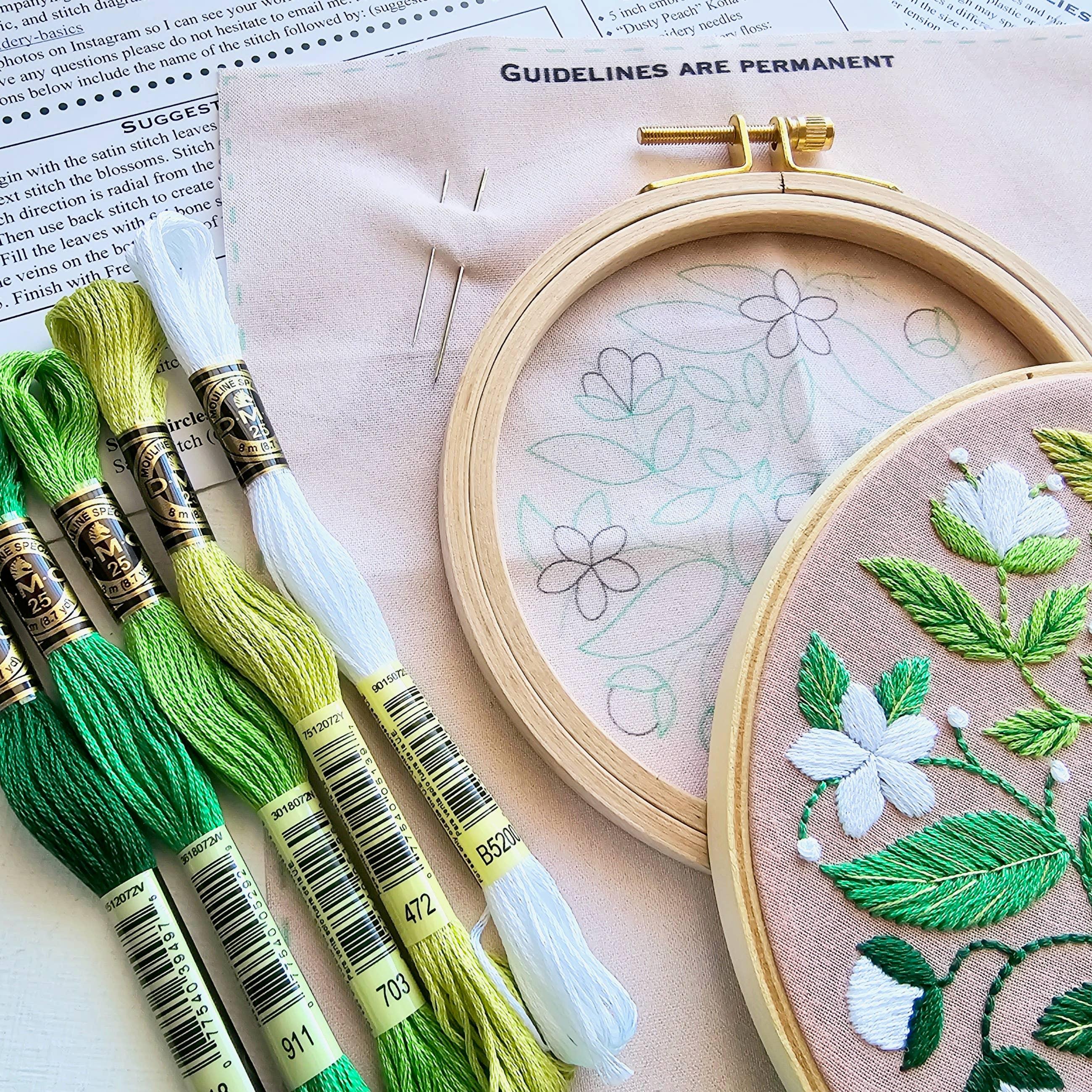 Blissful Blooms Beginner Embroidery Kit - Handcraft Harbor