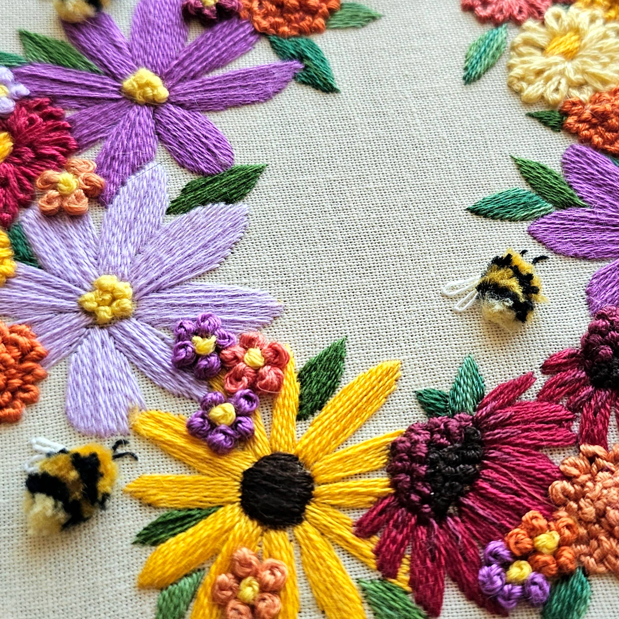 Bumblebee Bouquet Embroidery Kit - Handcraft Harbor