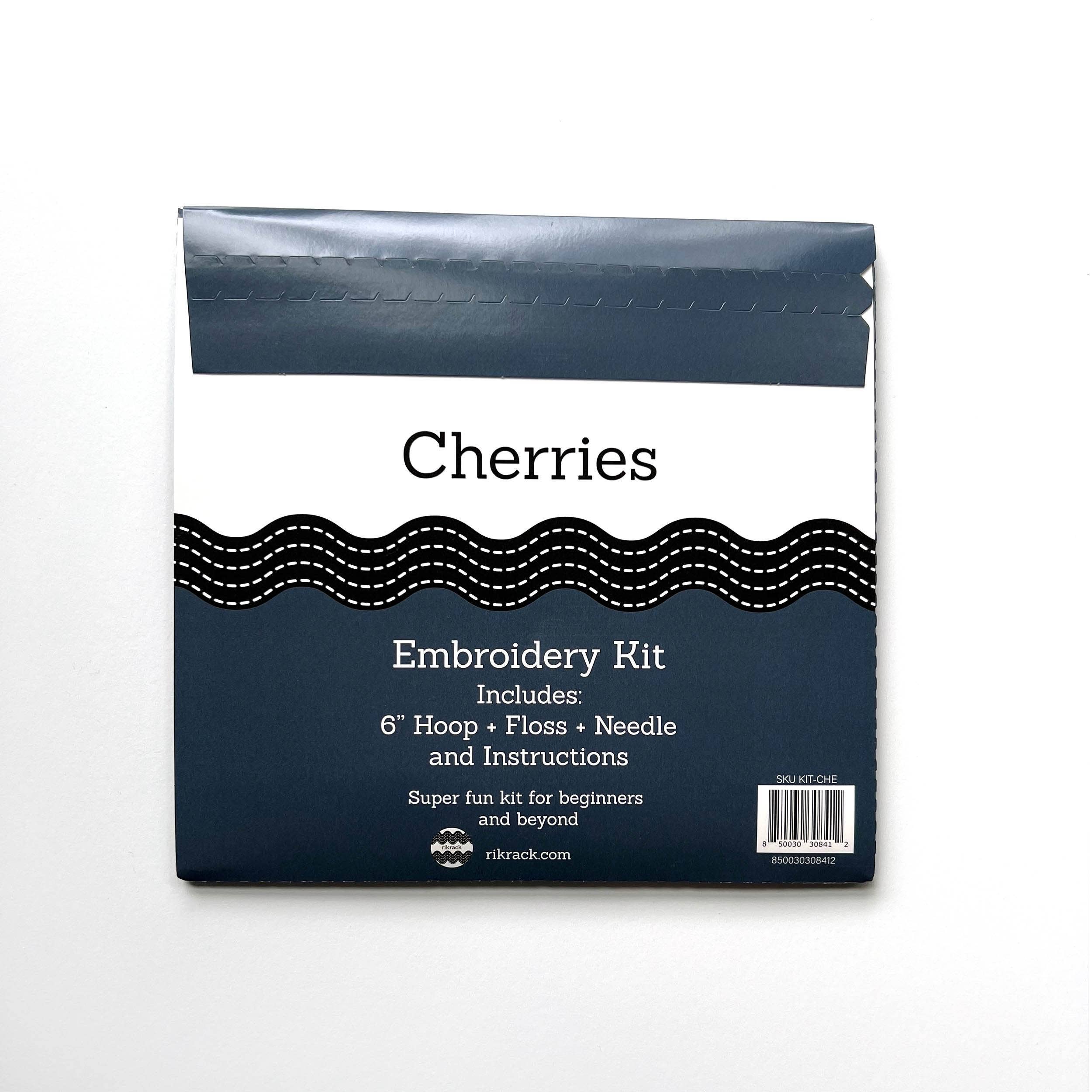 Cherries Embroidery Kit - Handcraft Harbor