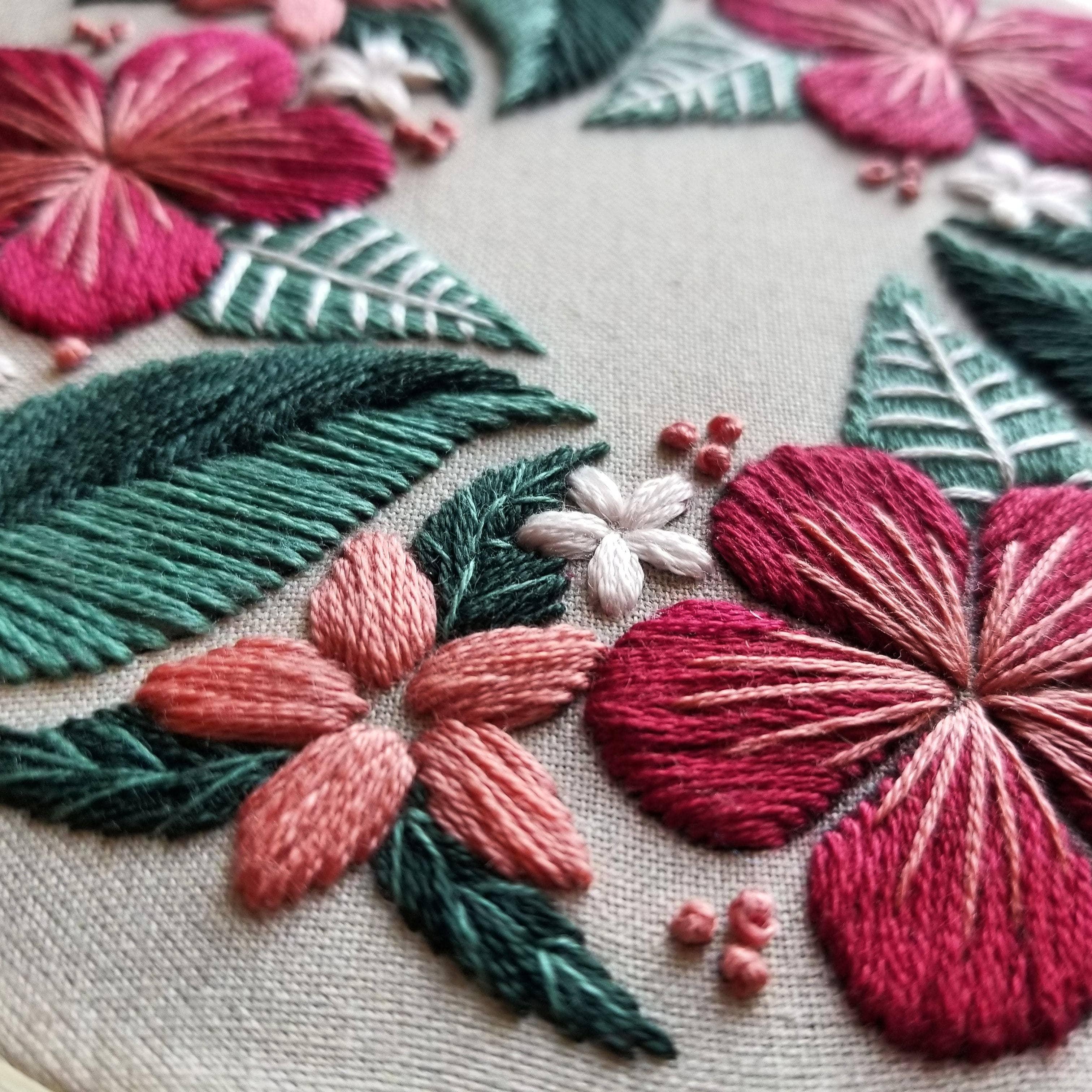 Floral Flourish Beginner Embroidery Kit - Handcraft Harbor