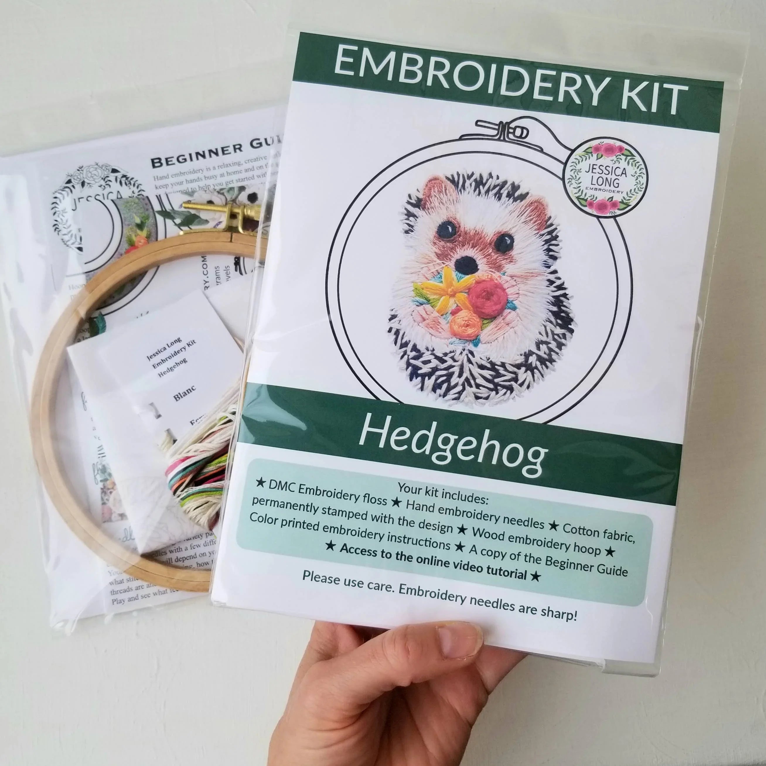 Hedgehog Embroidery Kit - Handcraft Harbor