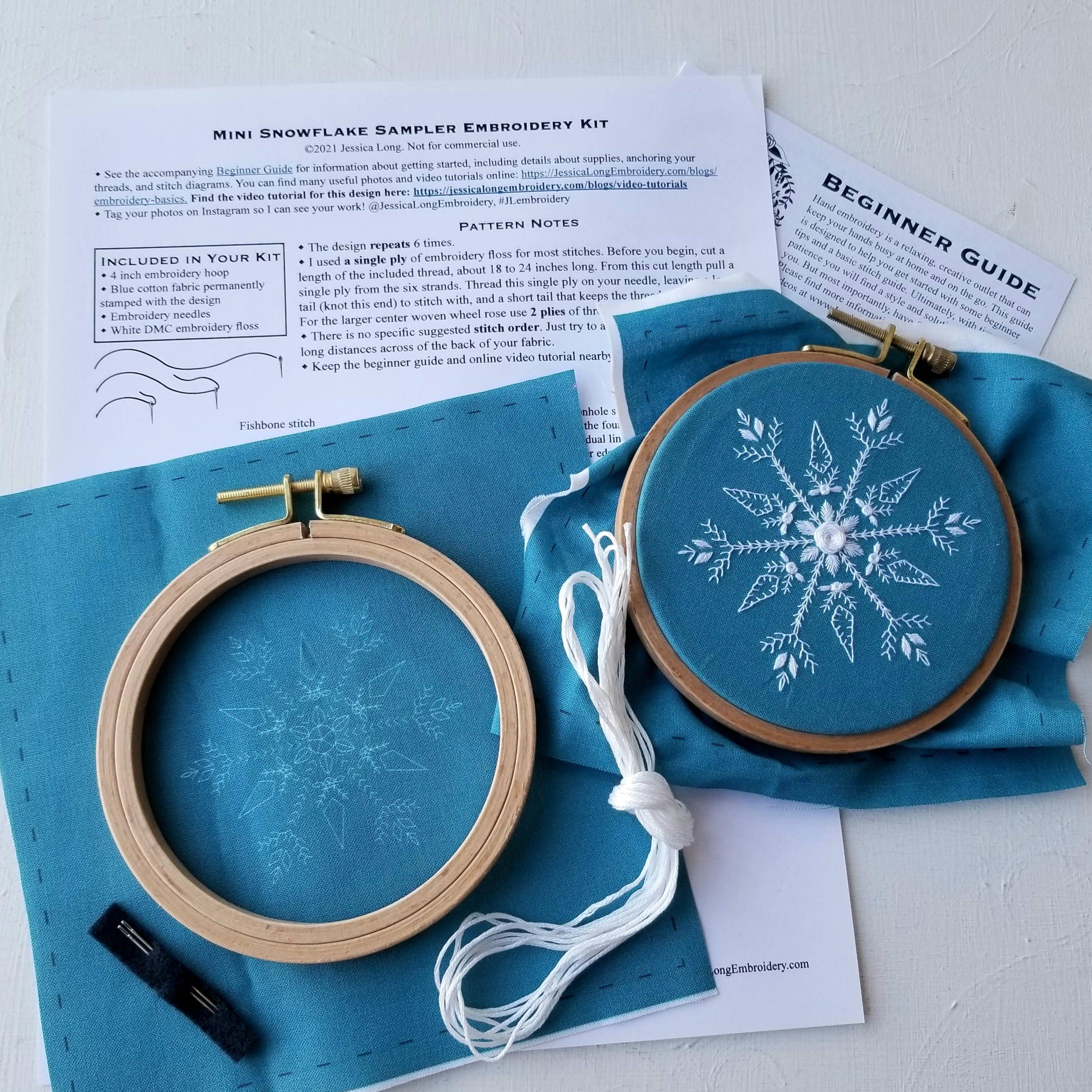 Mini Snowflake Sampler Handmade Ornament Kit - Handcraft Harbor
