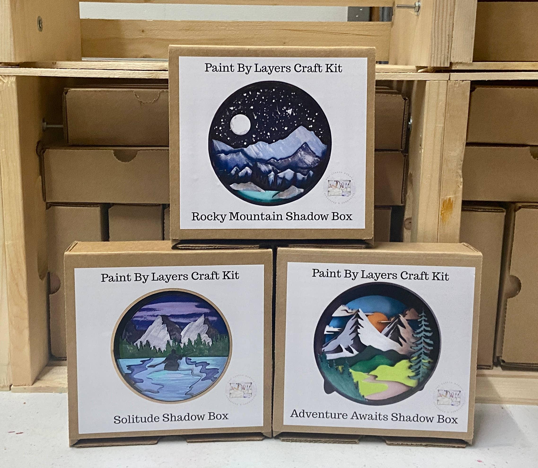 Penguin Shadow Box Kit - Handcraft Harbor