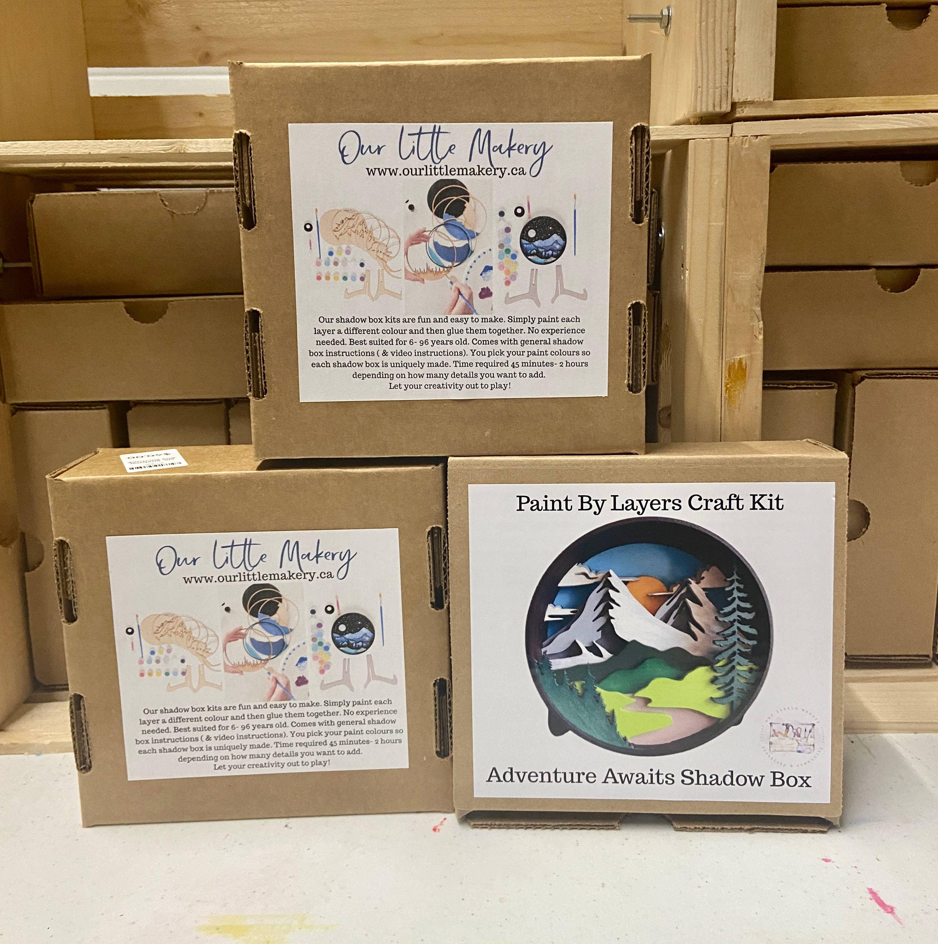 Penguin Shadow Box Kit - Handcraft Harbor
