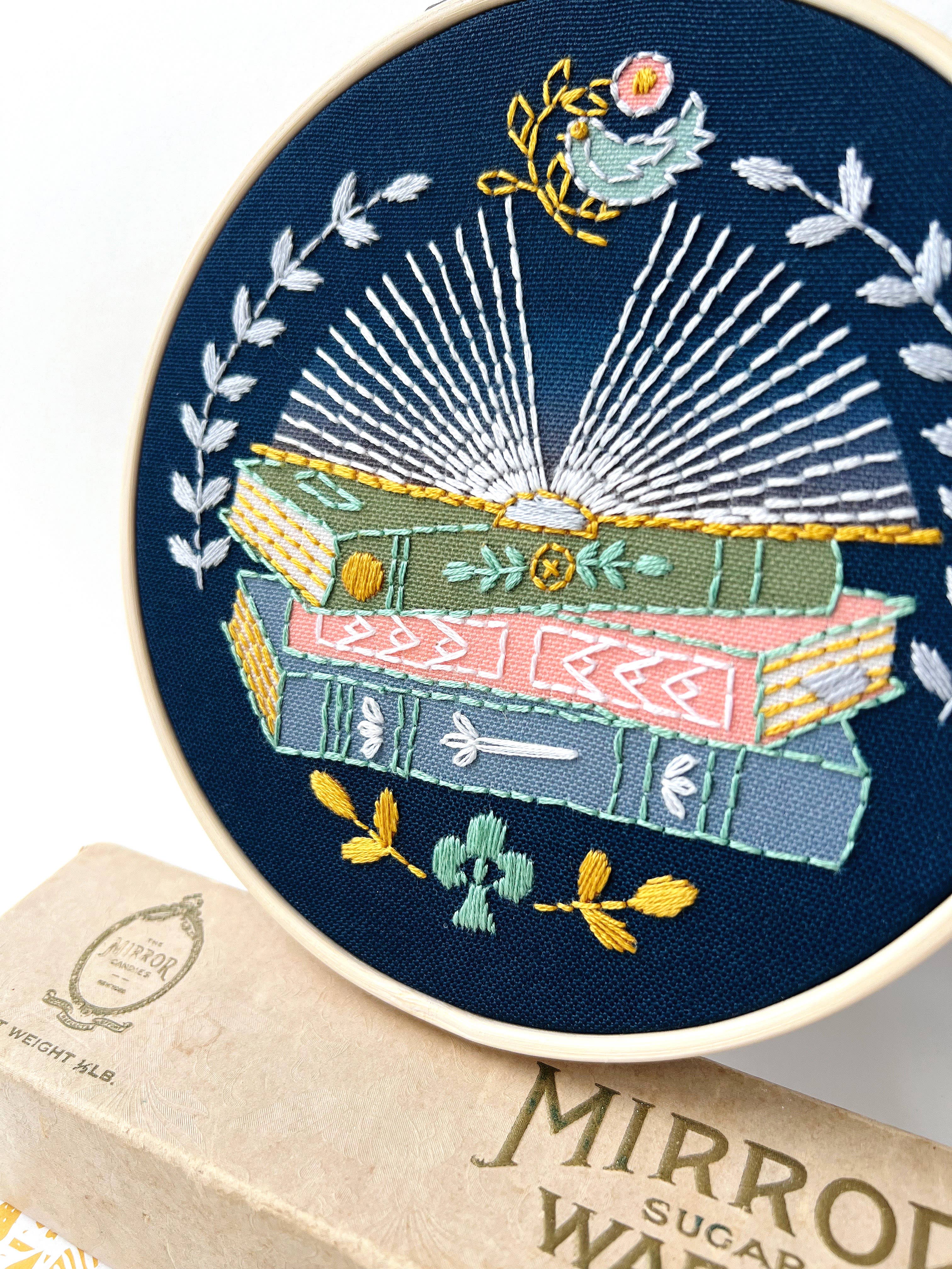 Reader Embroidery Kit - Handcraft Harbor
