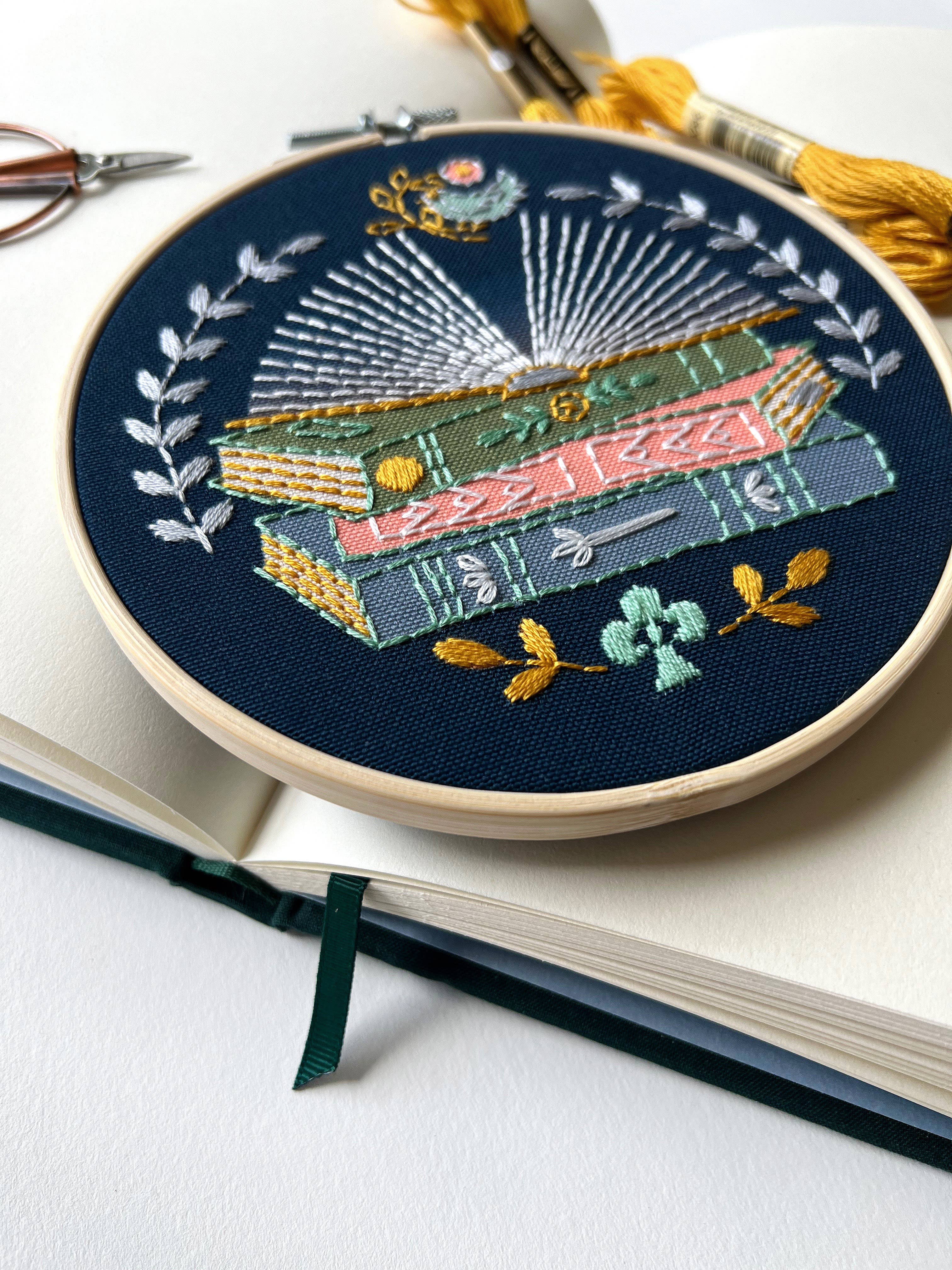Reader Embroidery Kit - Handcraft Harbor