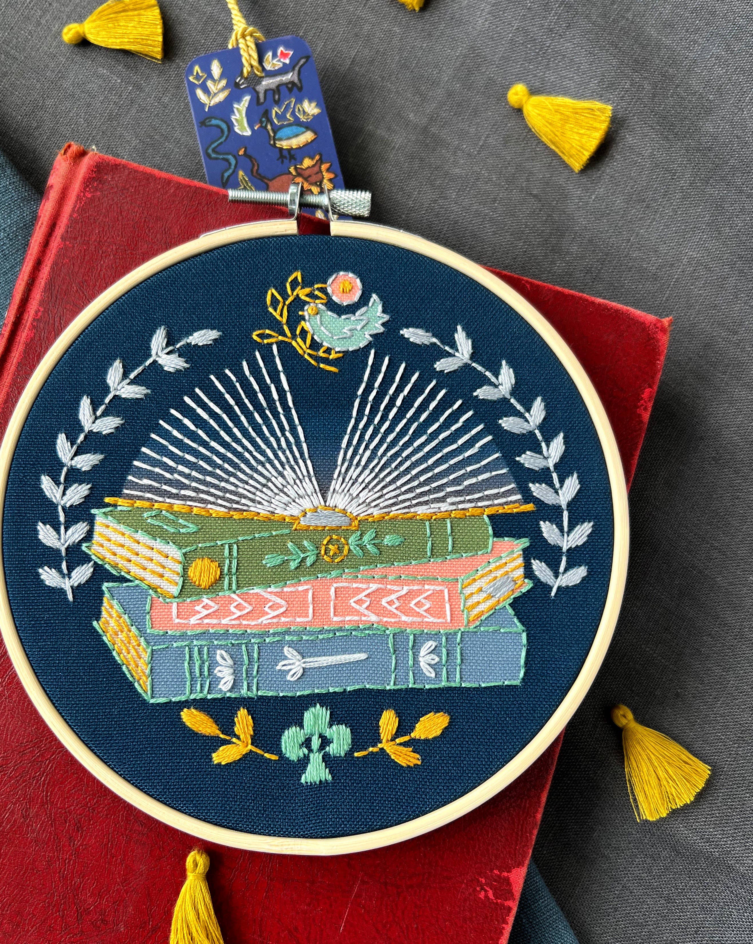 Reader Embroidery Kit - Handcraft Harbor