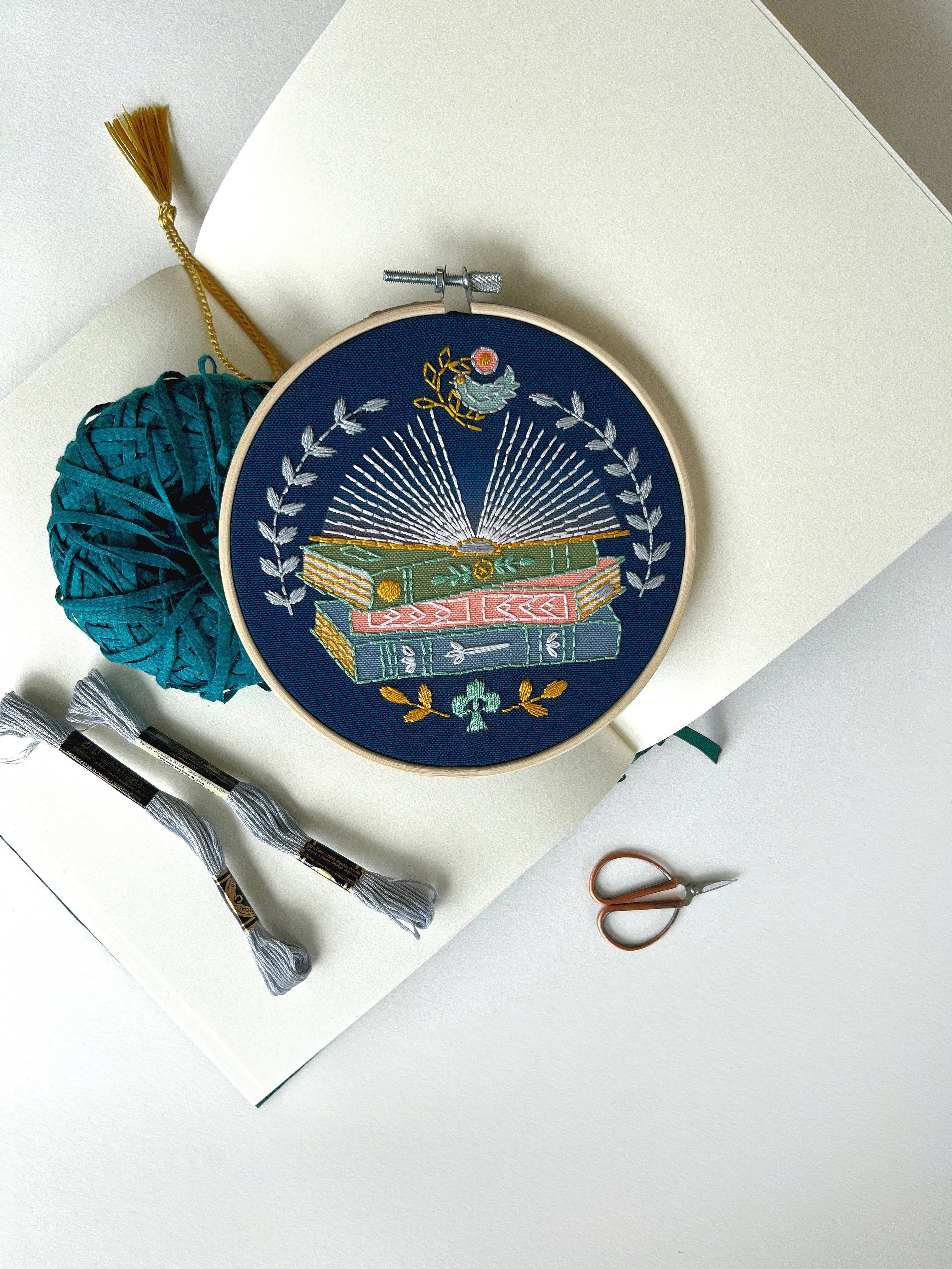 Reader Embroidery Kit - Handcraft Harbor