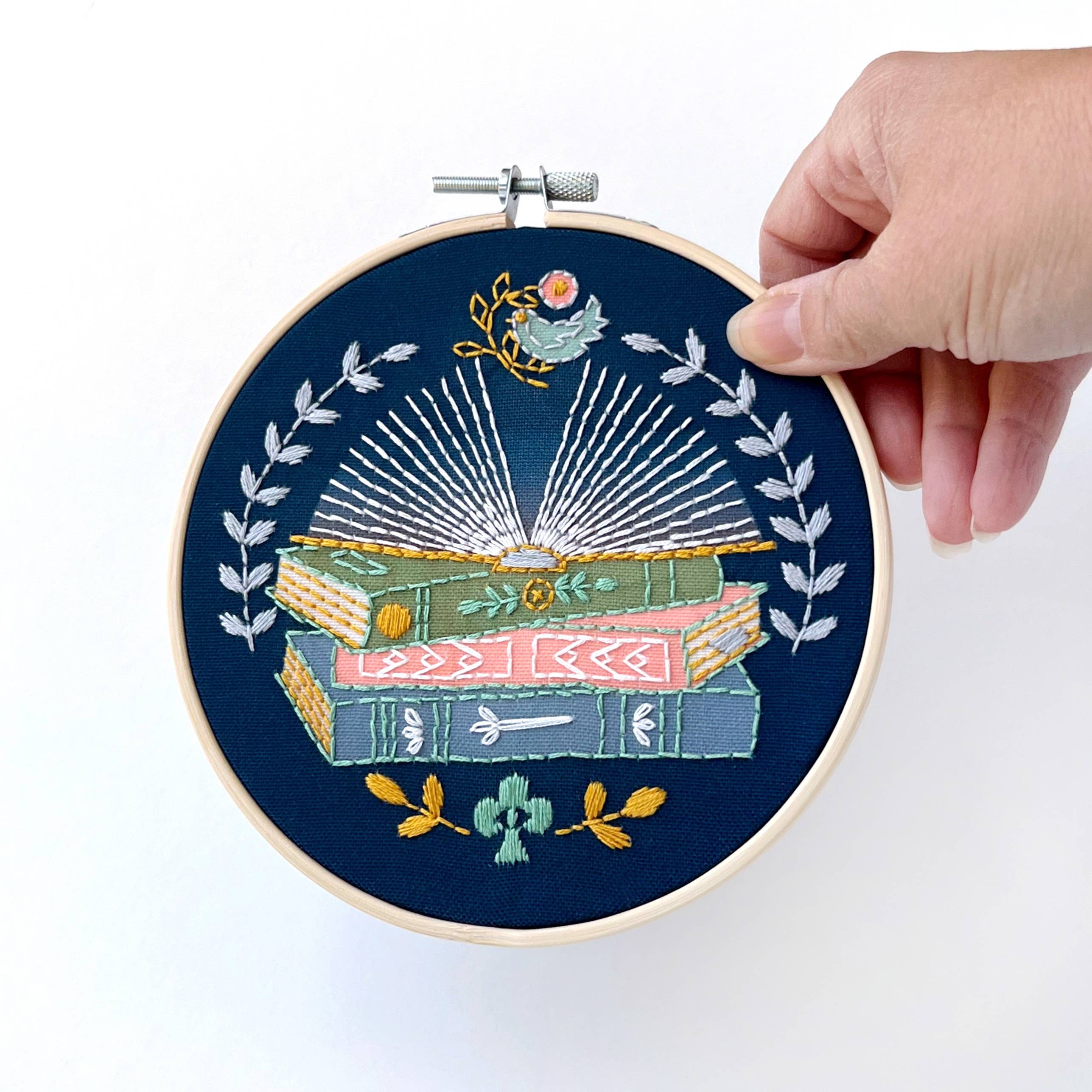 Reader Embroidery Kit - Handcraft Harbor