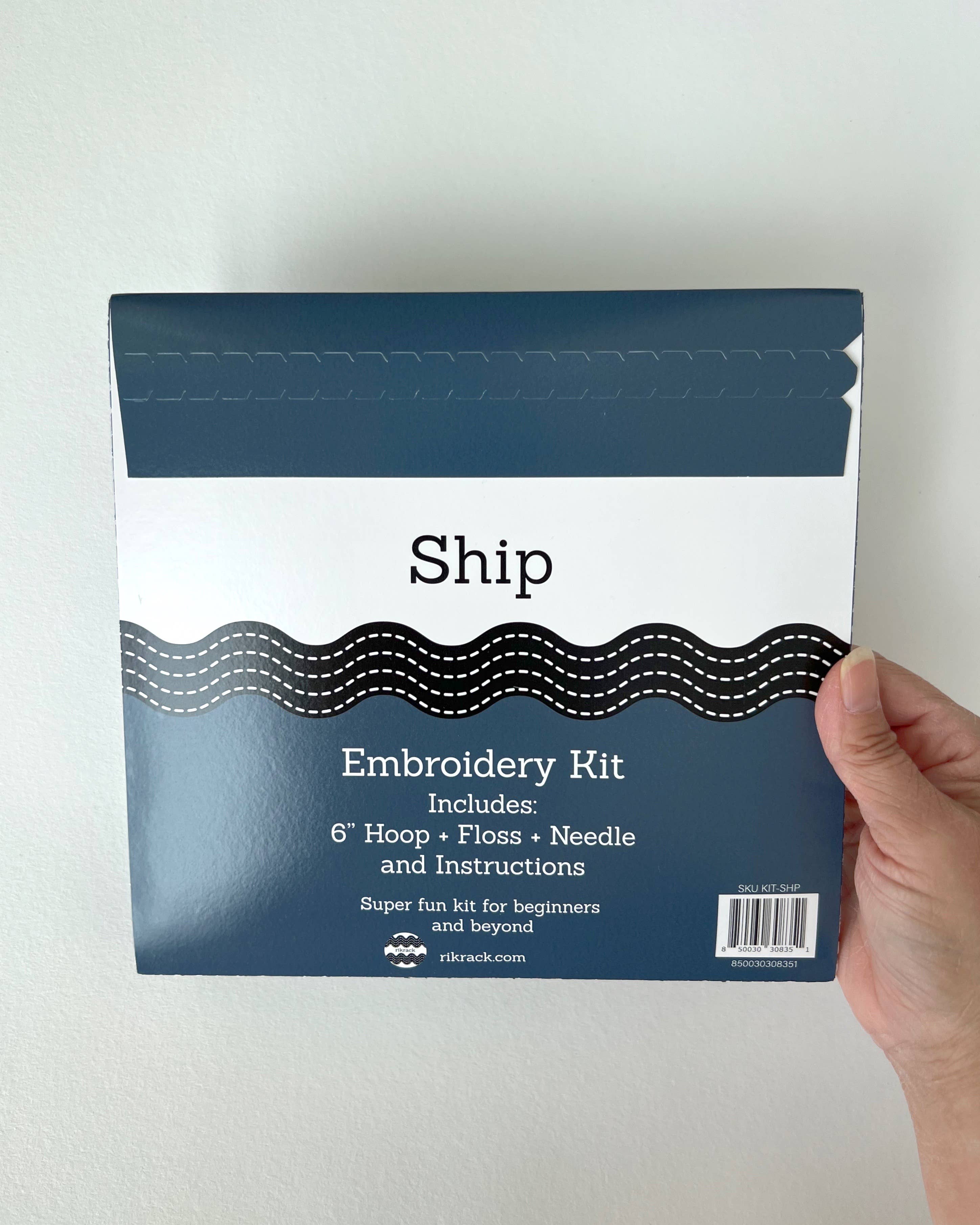 Ship Embroidery Kit - Handcraft Harbor
