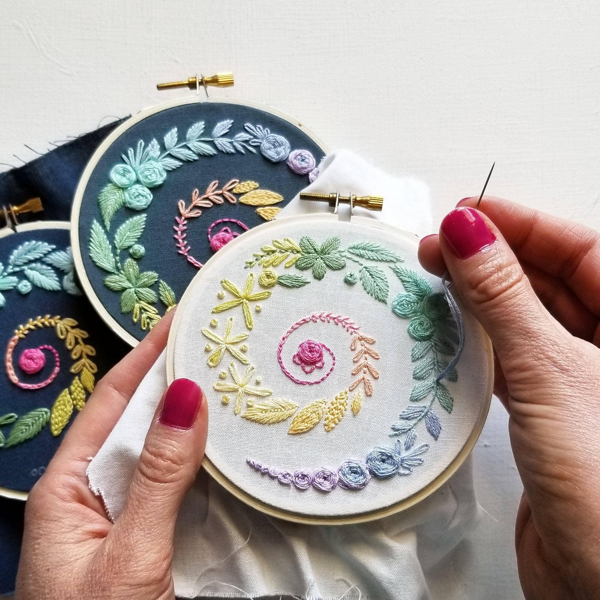 Spiral Sampler Beginner Embroidery Kit - Handcraft Harbor