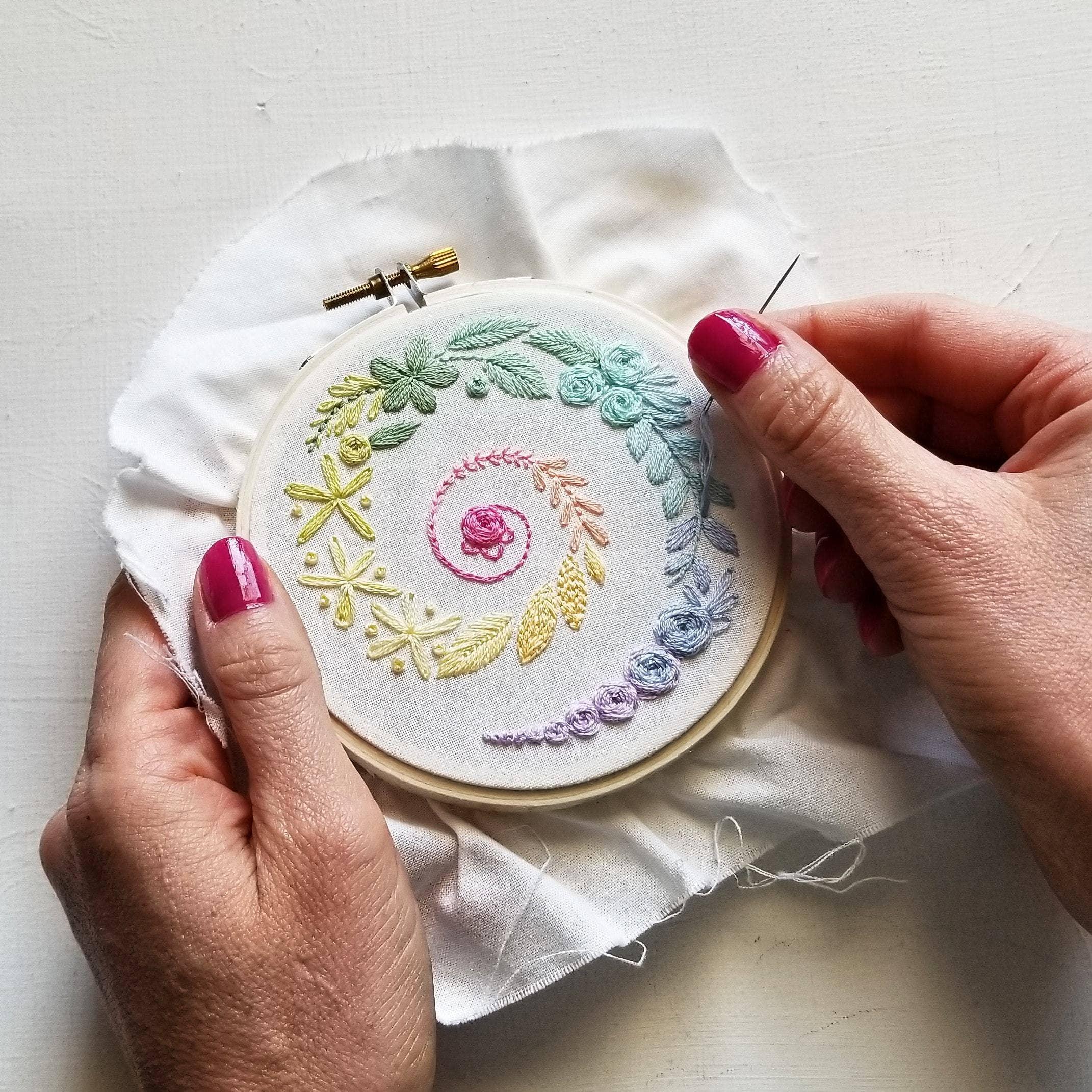 Spiral Sampler Beginner Embroidery Kit - Handcraft Harbor