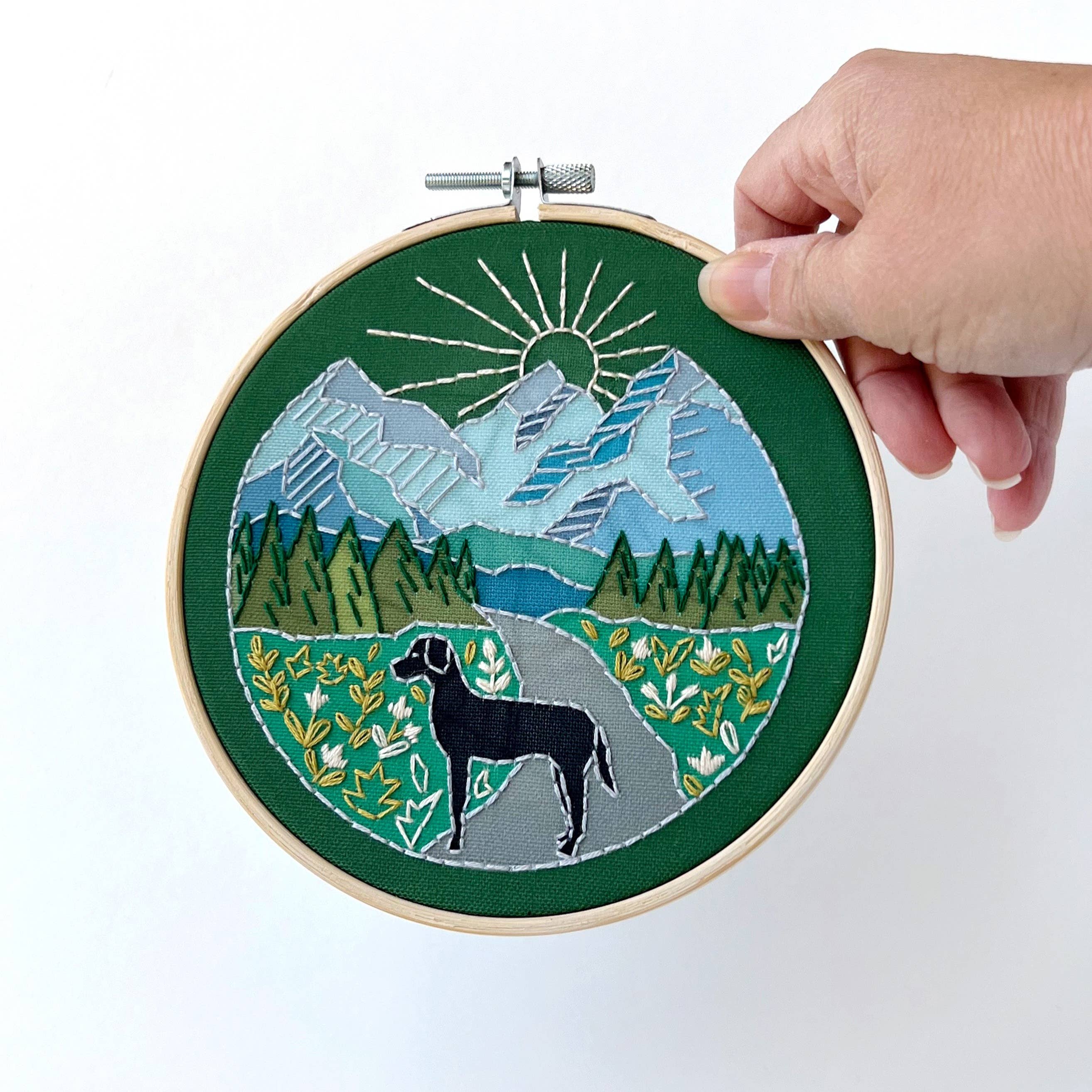 Trail Dog Embroidery Kit - Handcraft Harbor
