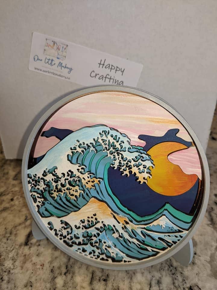 Wave Shadow Box Kit - Handcraft Harbor