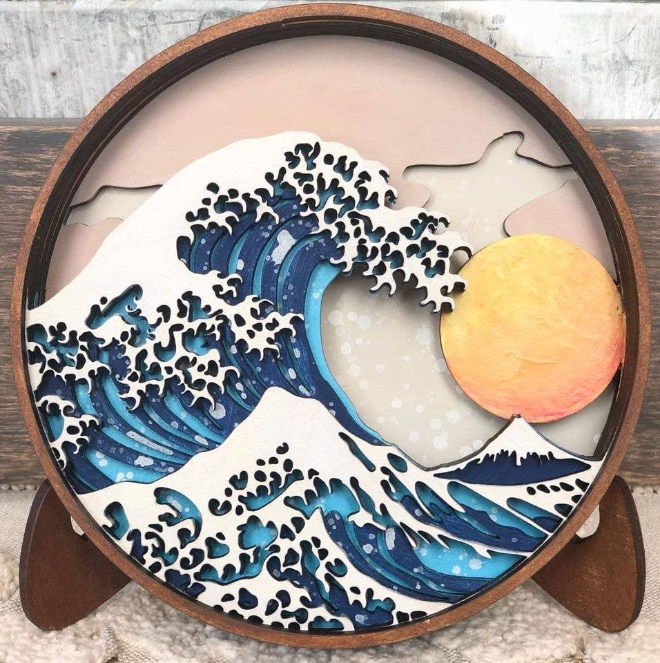 Wave Shadow Box Kit - Handcraft Harbor
