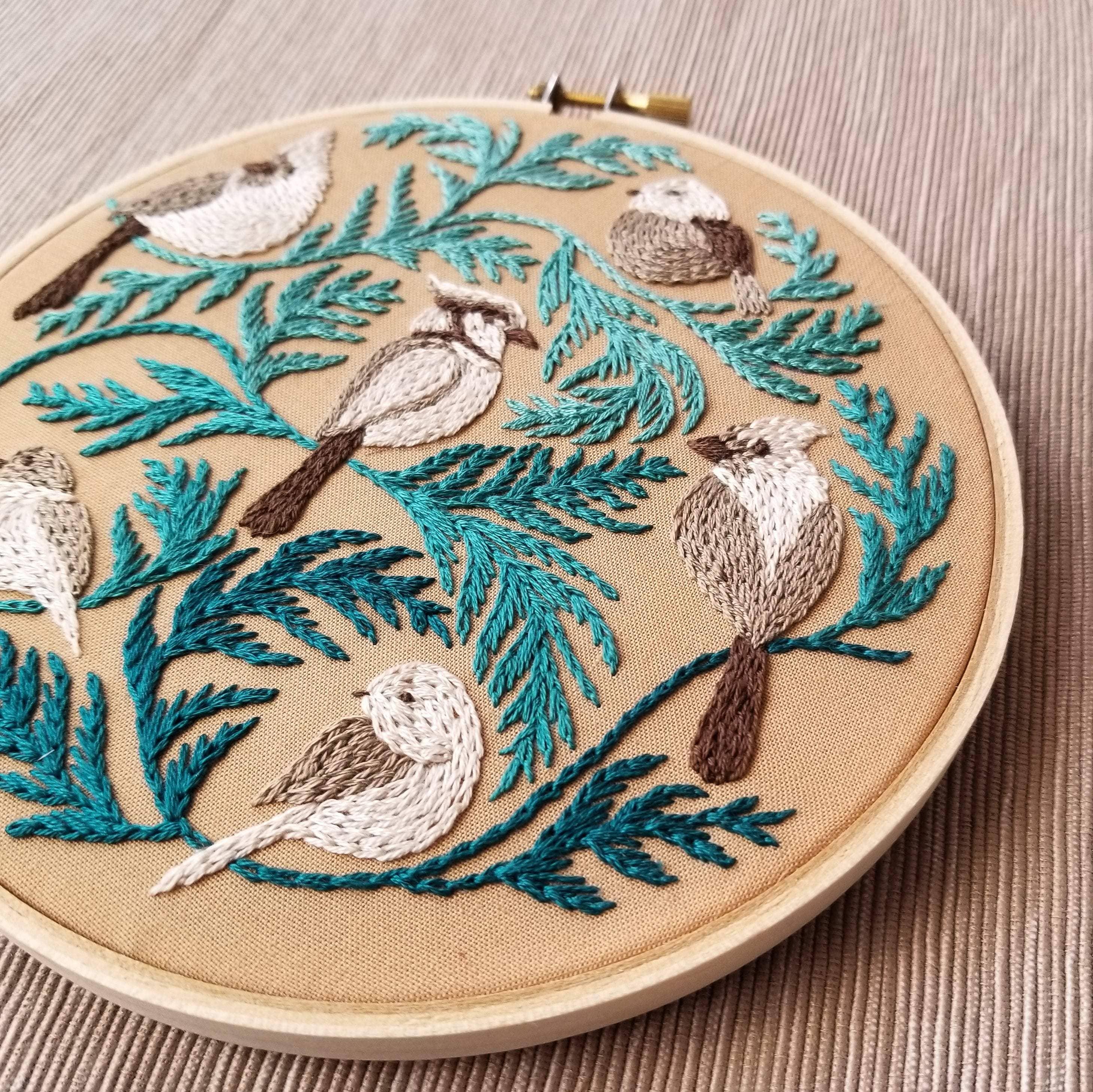 Winter Birds Embroidery Kit - Handcraft Harbor
