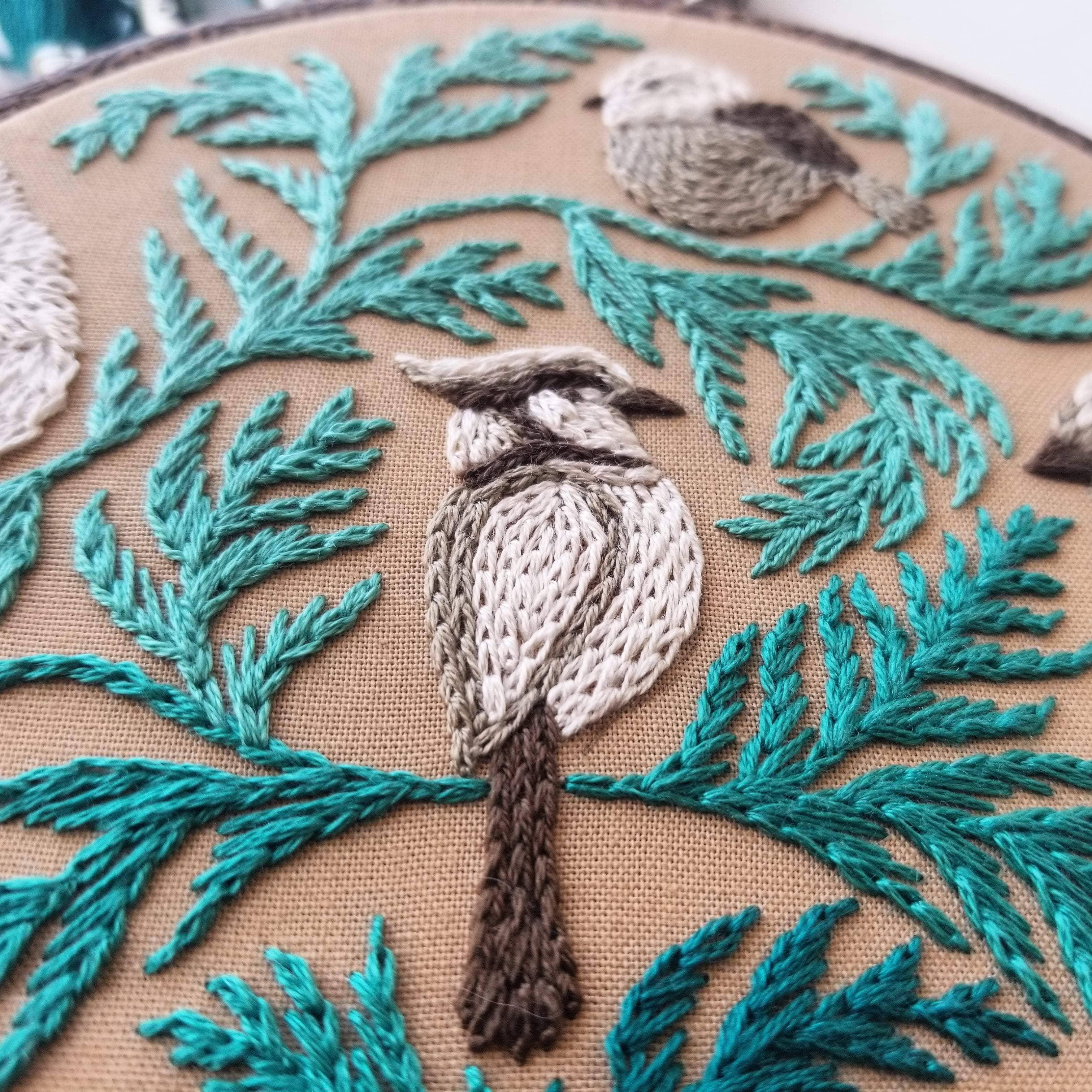 Winter Birds Embroidery Kit - Handcraft Harbor