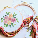 Lacy Flowers Intermediate Embroidery Kit