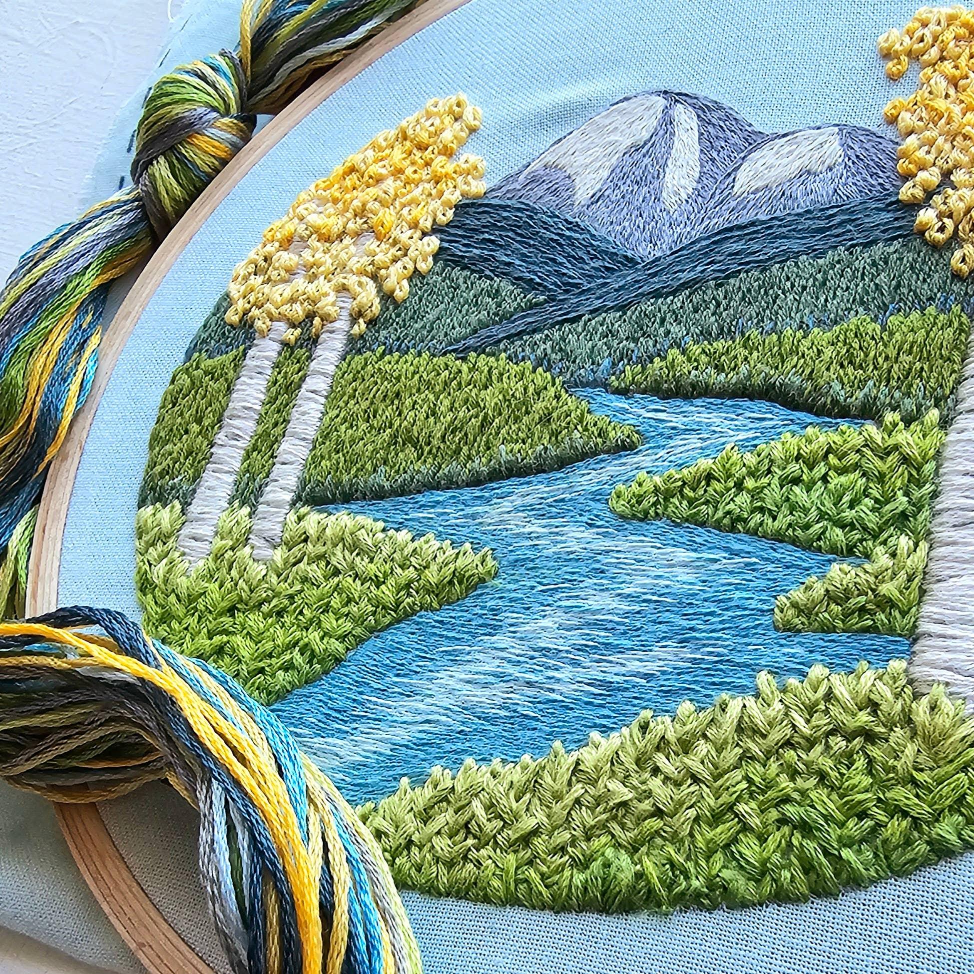 Aspen Vista Landscape Embroidery Kit