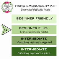 "Fly Free" Bird Hand Embroidery Craft Kit