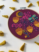 Acorns Embroidery Kit - Handcraft Harbor