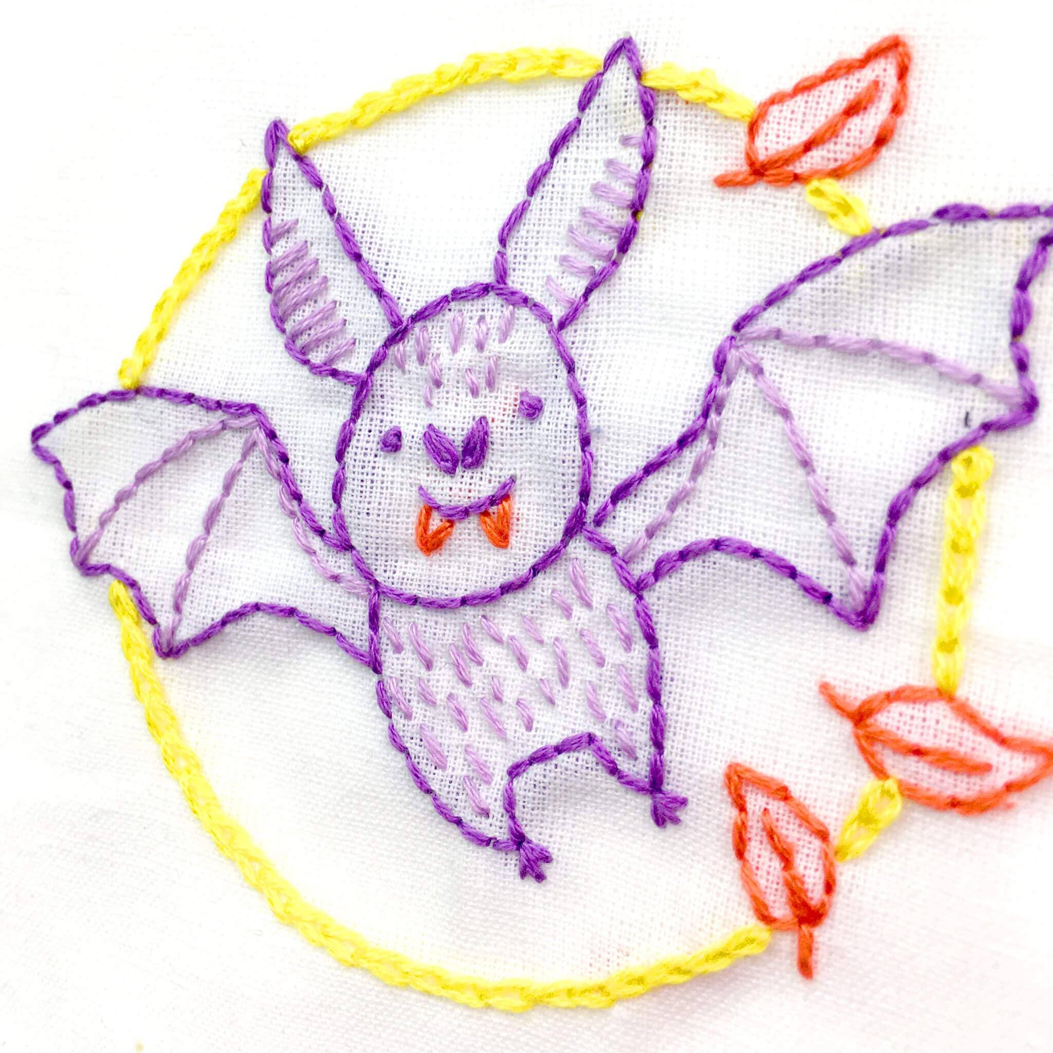 Batty Bat 4" Embroidery Kit