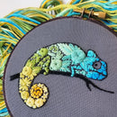 Chameleon Beginner Needlepoint Kit - Handcraft Harbor