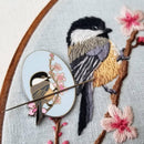 Chickadee Enamel Needle Minder - Handcraft Harbor