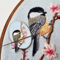 Chickadee Enamel Needle Minder - Handcraft Harbor