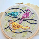 Colorful Birds Beginner Embroidery Kit - Handcraft Harbor