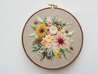 Floral Harvest Embroidery Kit - Handcraft Harbor
