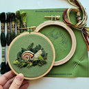 Forest Snail Intermediate Embroidery Kit - Handcraft Harbor