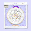Ghost Friends 8" Embroidery Kit - Handcraft Harbor