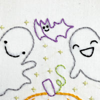 Ghost Friends 8" Embroidery Kit - Handcraft Harbor