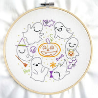 Ghost Friends 8" Embroidery Kit - Handcraft Harbor