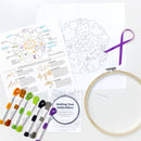 Ghost Friends 8" Embroidery Kit - Handcraft Harbor