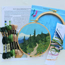"Happy Trails" Landscape Embroidery Kit - Handcraft Harbor