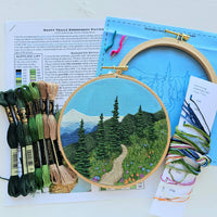 "Happy Trails" Landscape Embroidery Kit - Handcraft Harbor