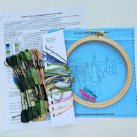 "Happy Trails" Landscape Embroidery Kit - Handcraft Harbor