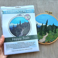"Happy Trails" Landscape Embroidery Kit - Handcraft Harbor