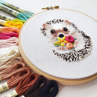 Hedgehog Embroidery Kit - Handcraft Harbor