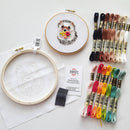Hedgehog Embroidery Kit - Handcraft Harbor