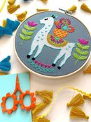 Llama Embroidery Kit - Handcraft Harbor